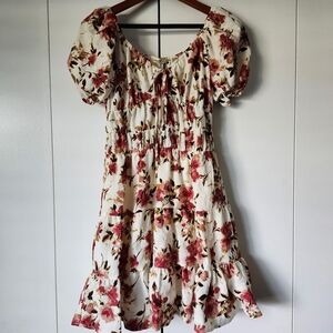 Floral Puff Sleeve Dress